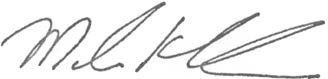 Mark Kornbluh signature
